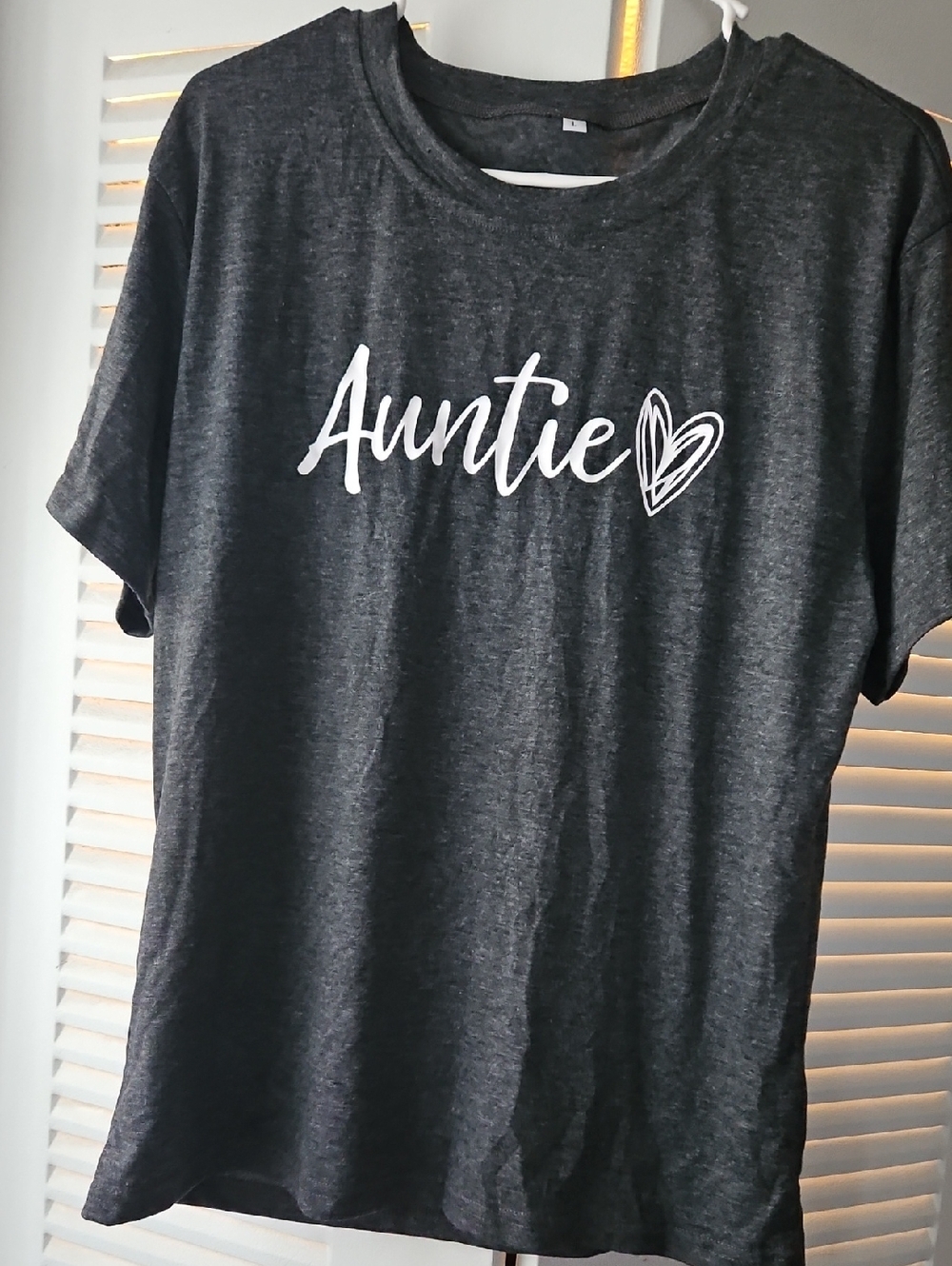 Auntie Heart  T‑Shirt - Dark Gray